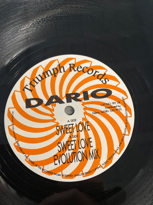 Dario - Sweet Love / Evolution Mix 12” EX+