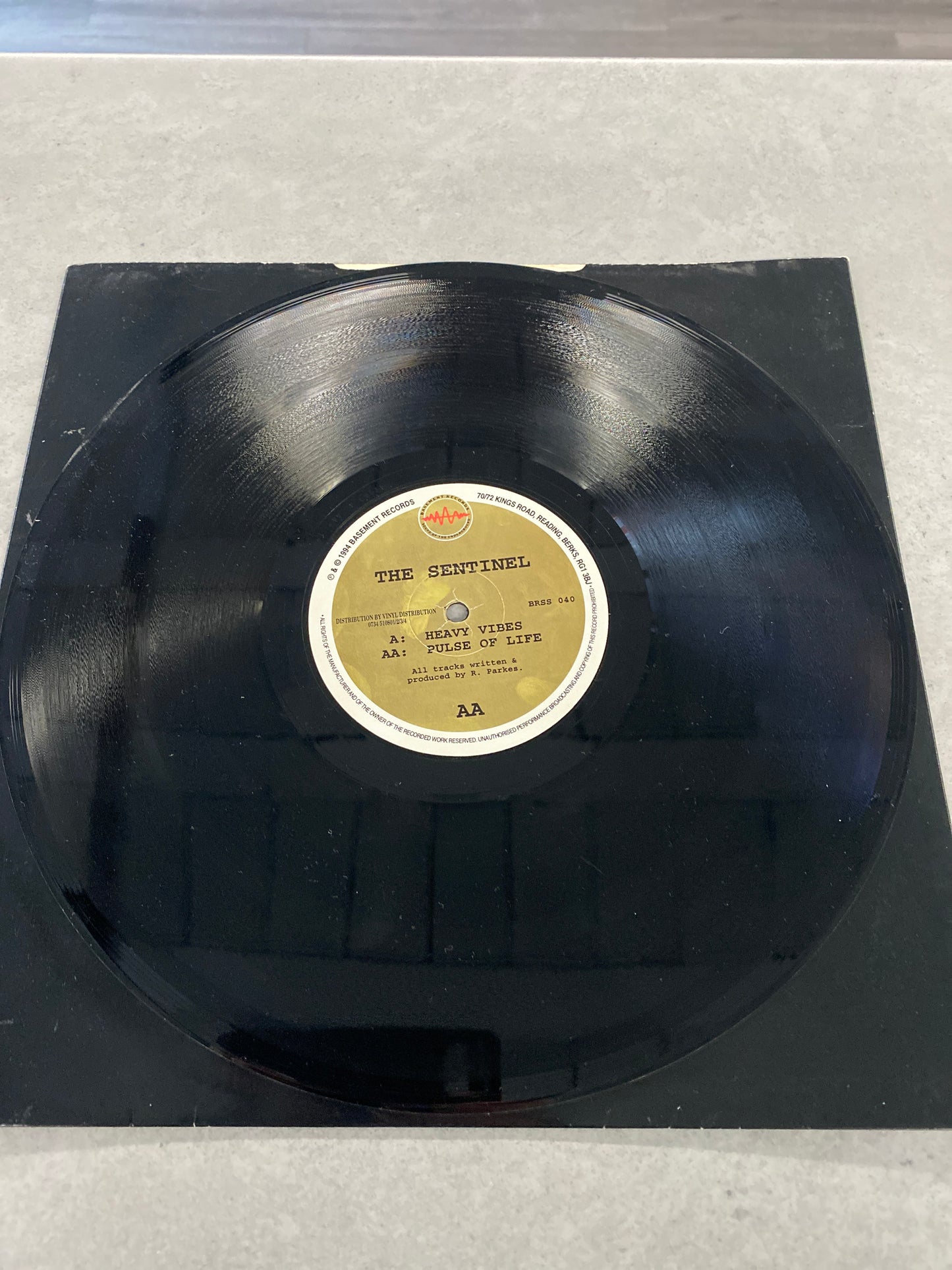 The Sentinel - Heavy Vibes / Pulse Of Life 12” BRSS 040 EX