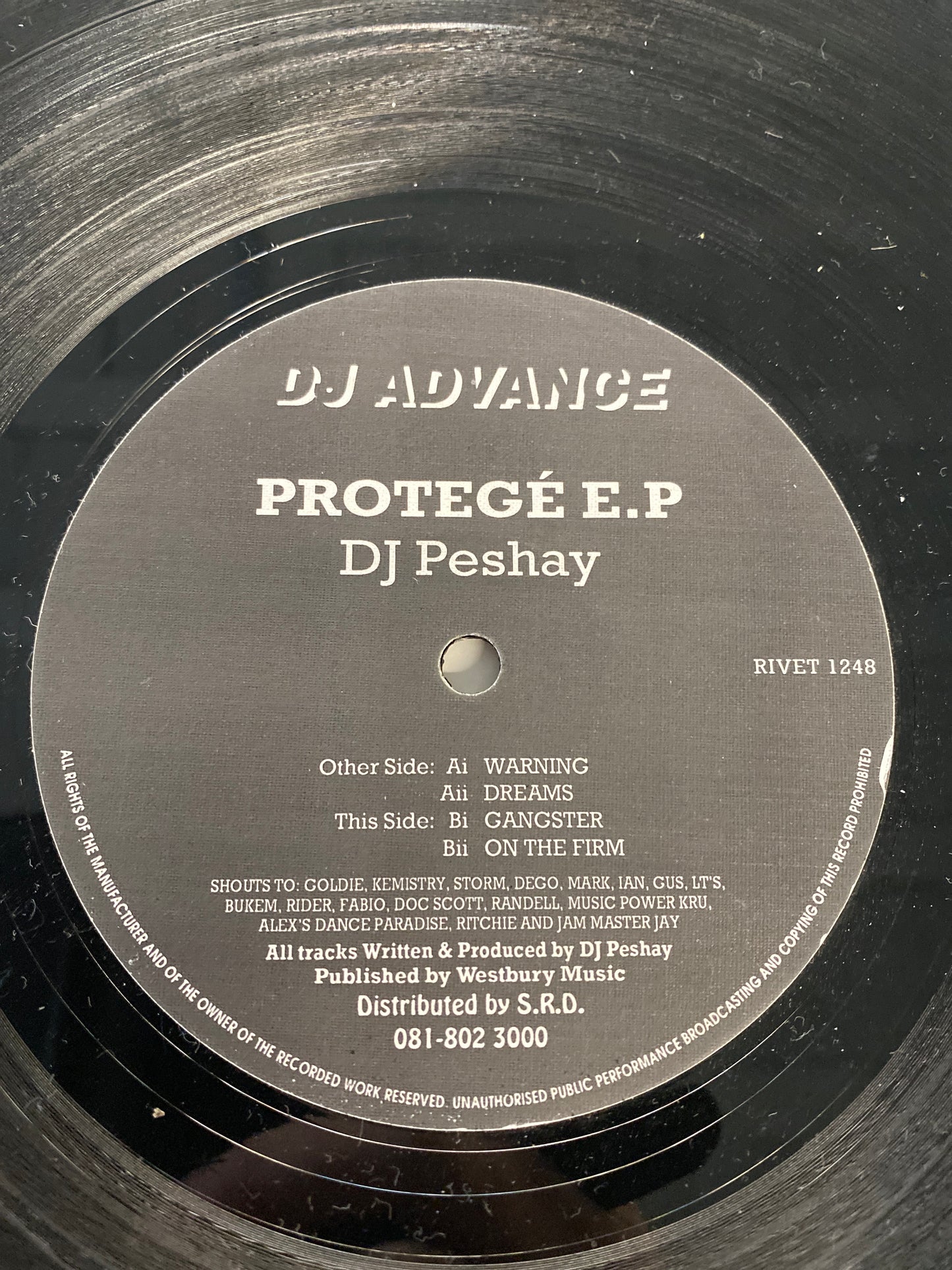 DJ Peshay - Protegé EP 12” EX+