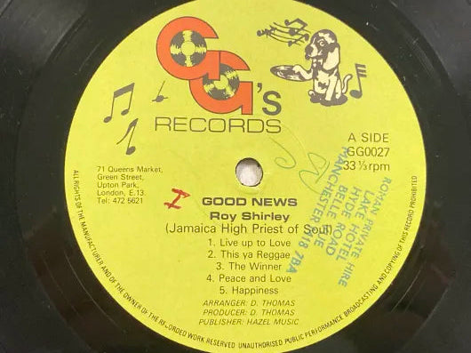 Roy Shirley - Good News LP
