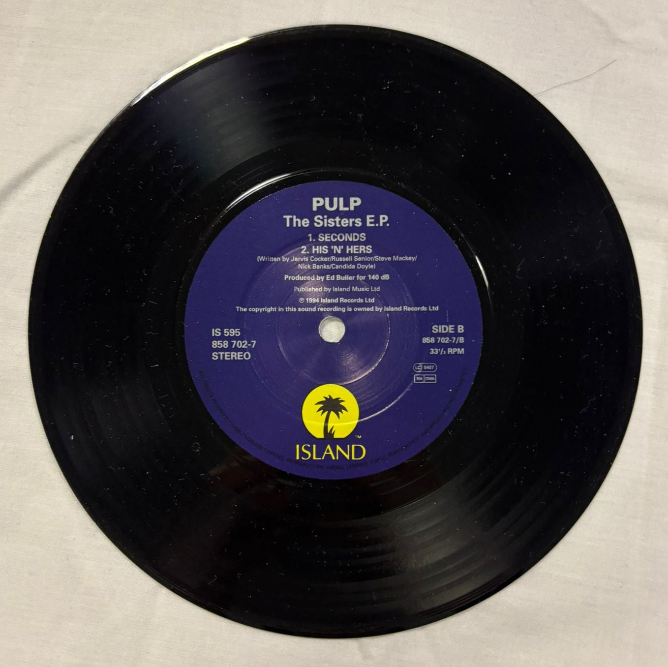 Pulp - The Sisters EP 7”