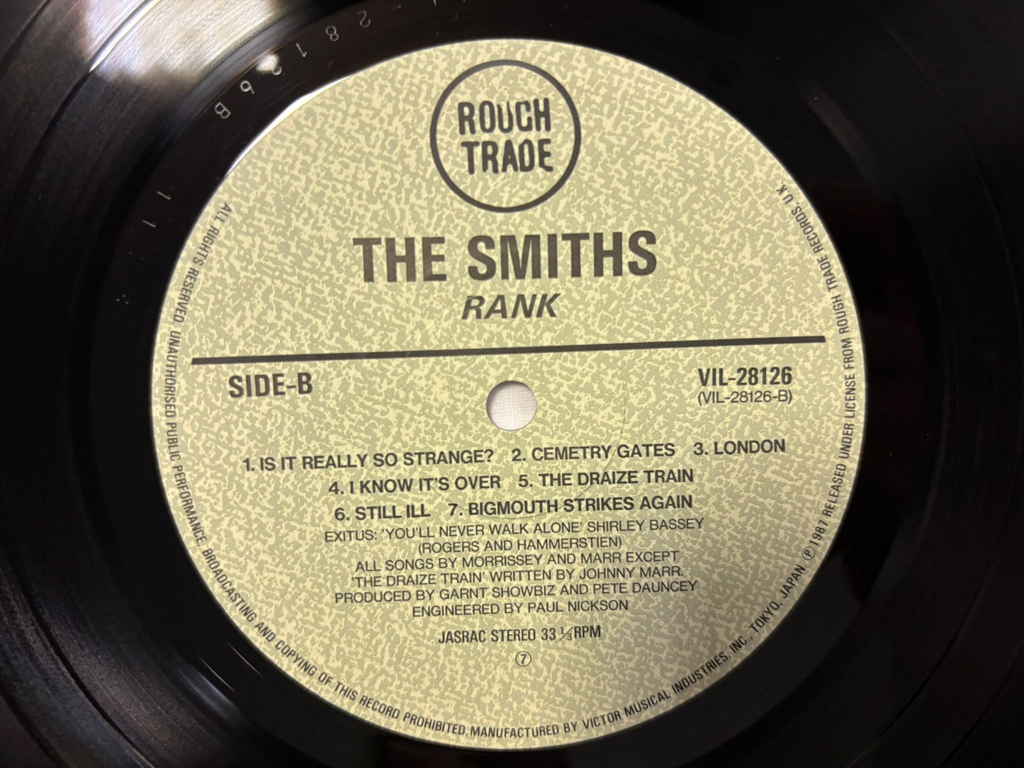 The Smiths - Rank (JP)