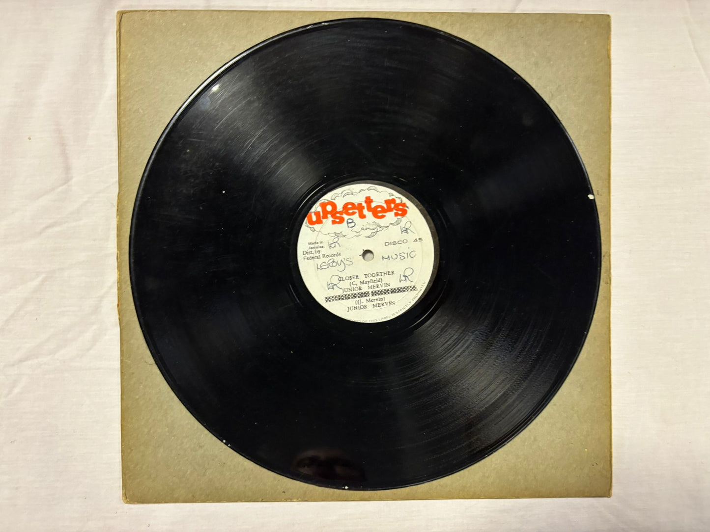 Junior Mervin Bad Weed / Closer Together 12” Upsetters Original