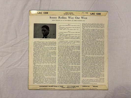 Sonny Rollins- Way Out West UK First