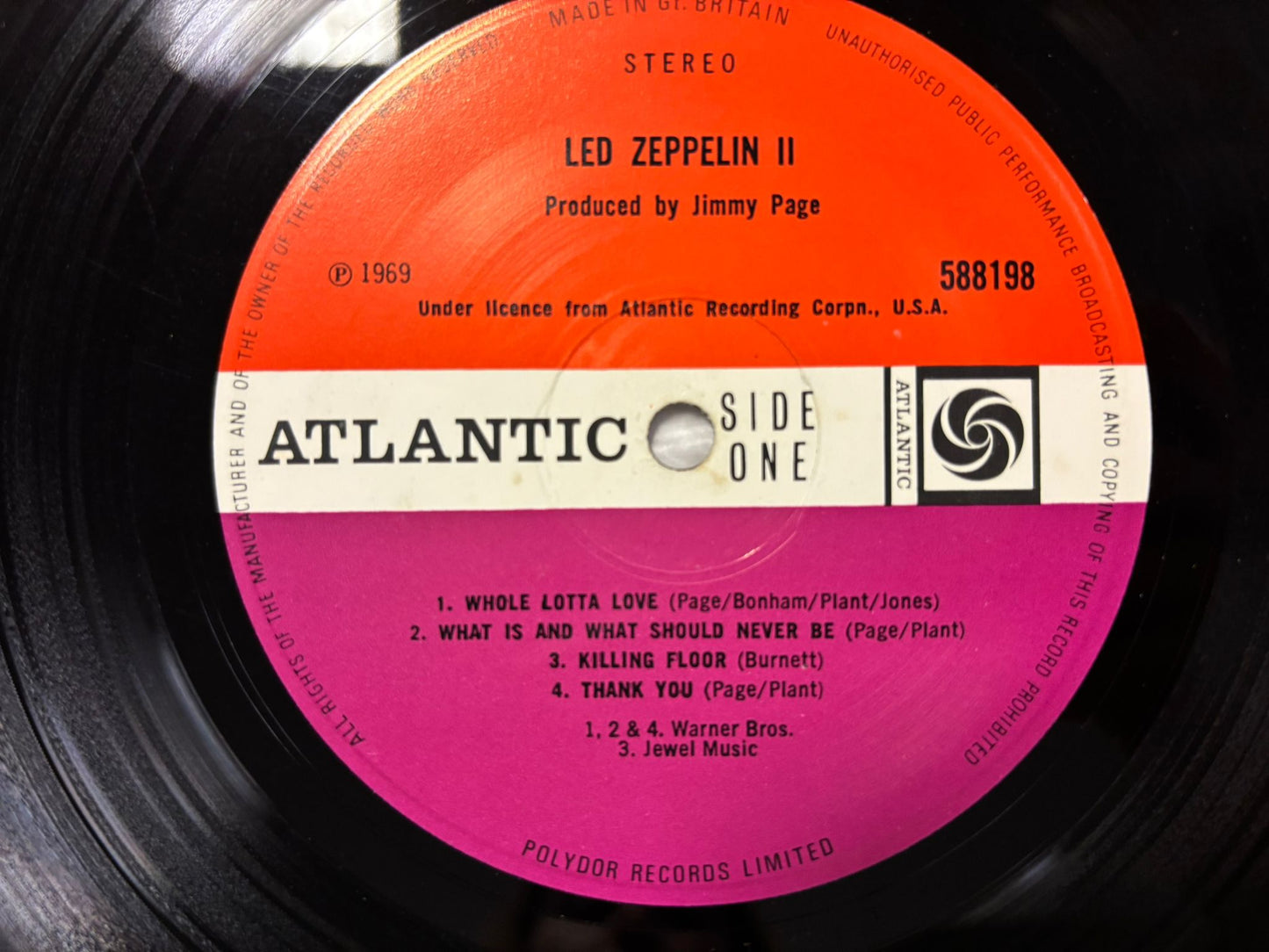 Led Zeppelin- II UK Red/Plum