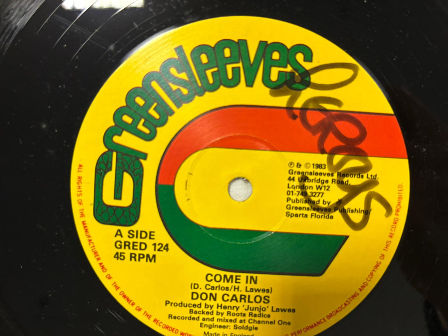 D.carlos/H.lawes- Come In 12"