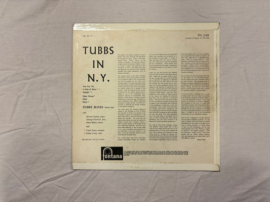 Tubby Hayes Tubbs In N/Y UK 1st Mono Fontana