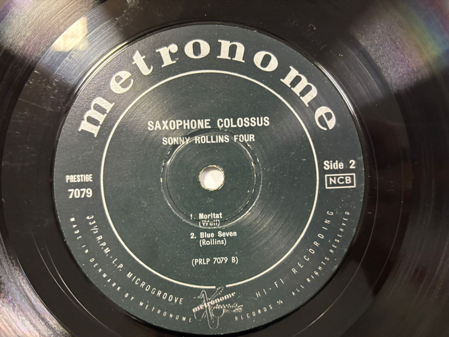 Sonny Rollins - Saxophone Colossus LP Denmark Pressing Original