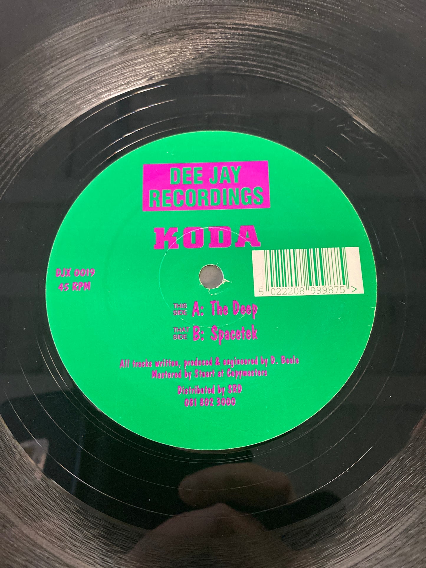 Koda- The Deep / Spacetek 12” Original EX+
