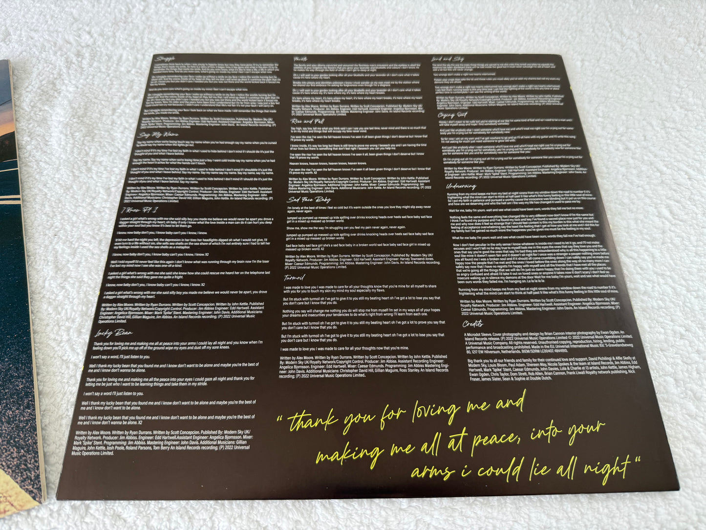 The Lathums – From Nothing To A Little Bit More : Signed : Limited Yellow : LP