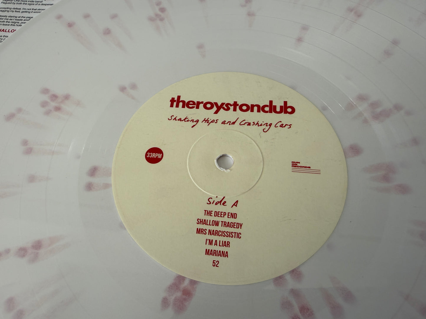 The Royston Club – Shaking Hips And Crashing Cars : LP : Signed