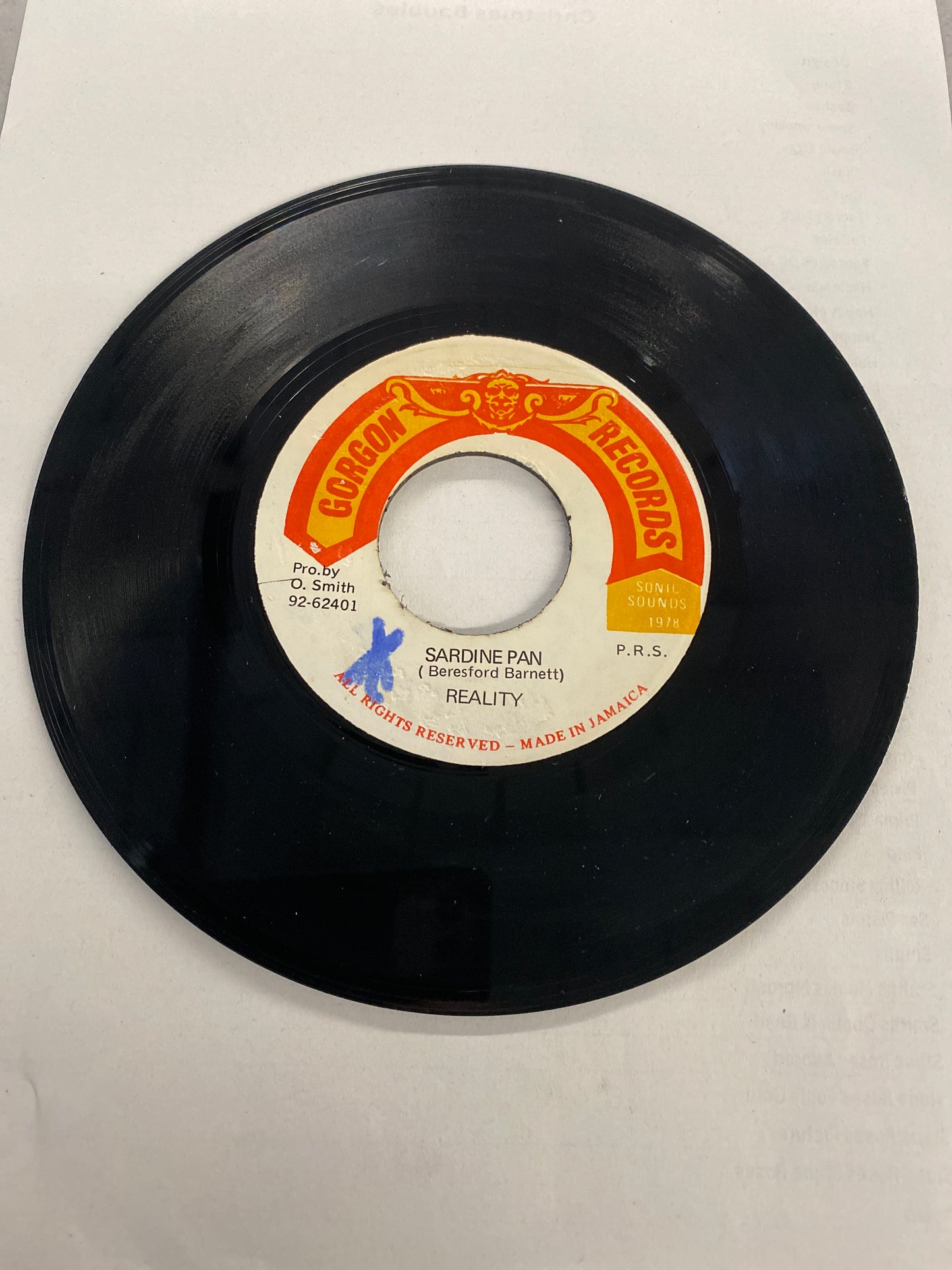 Reality - Sardine Pan / Version 7” Original