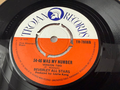 The Maytals / Beverley All Stars – 54-46 Was My Number : 7”