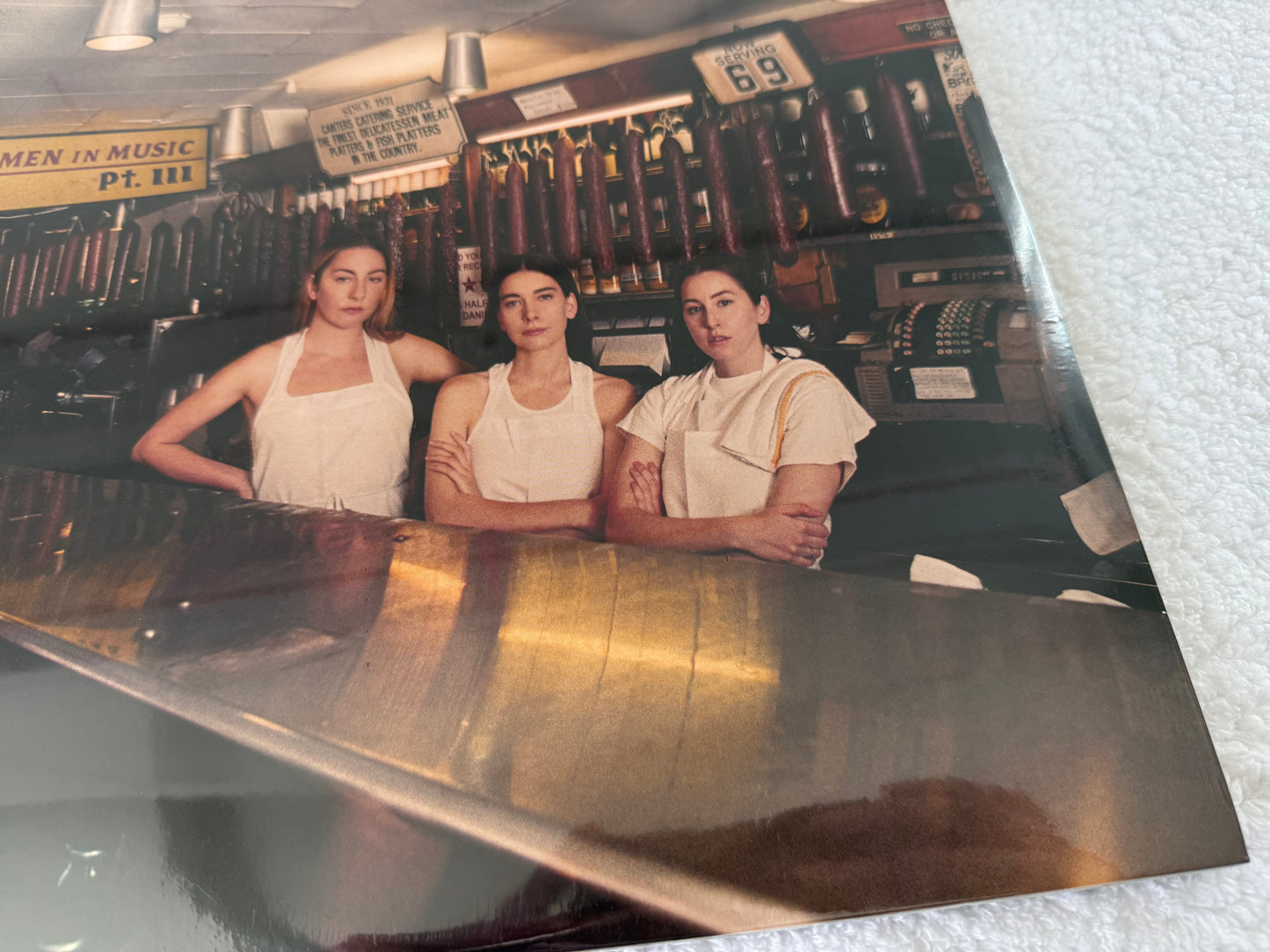 Haim – Women In Music Pt. III : LP: Red & Signed Print