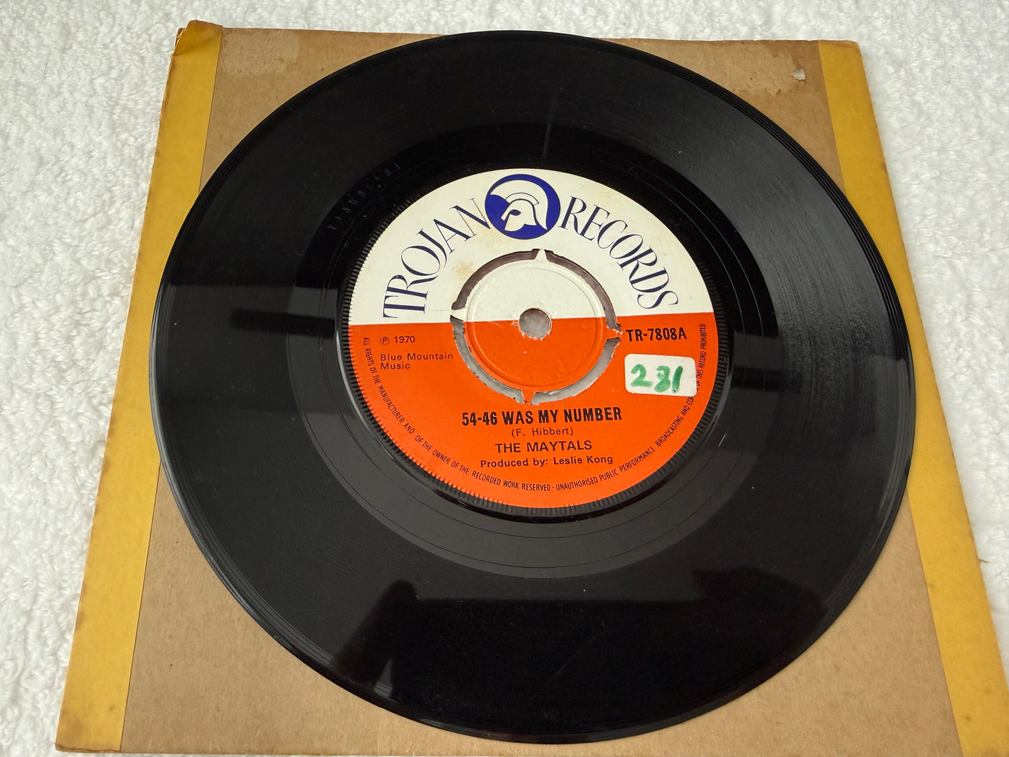 The Maytals / Beverley All Stars – 54-46 Was My Number : 7”