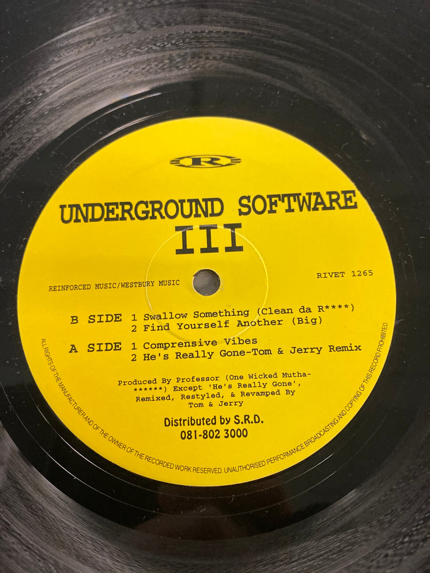 Underground Software III 12” RIVET 1265 Swallow Something