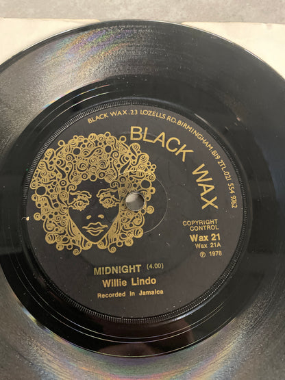 Willie Lindo - Midnight / Charm - After Midnight 7” Original EX