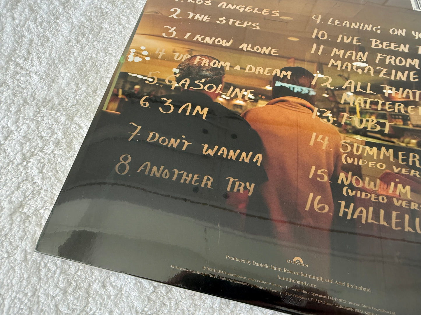 Haim – Women In Music Pt. III : LP: Red & Signed Print