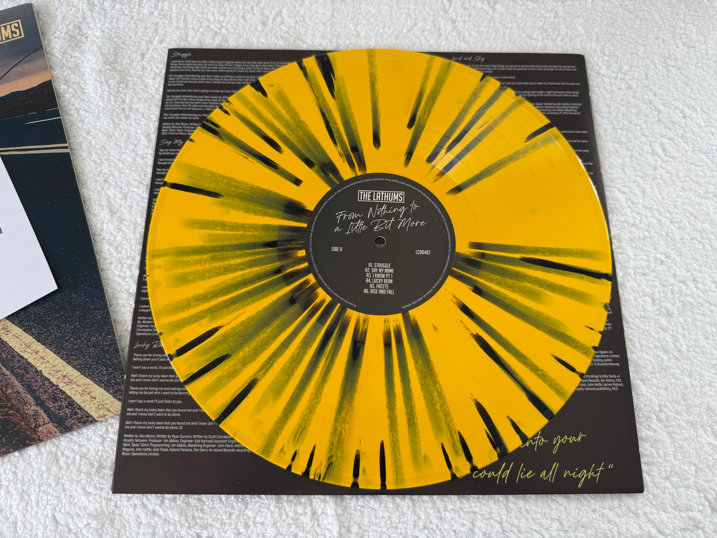 The Lathums – From Nothing To A Little Bit More : Signed : Limited Yellow : LP