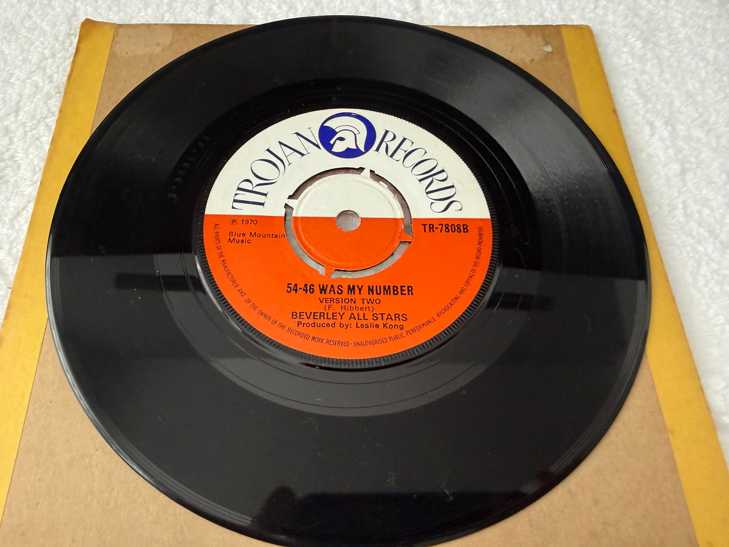 The Maytals / Beverley All Stars – 54-46 Was My Number : 7”