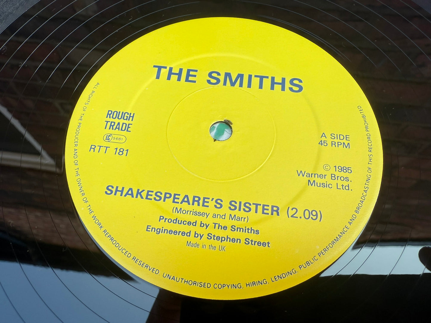 The Smiths - Shakespeare's Sister : Signed by Johnny Marr