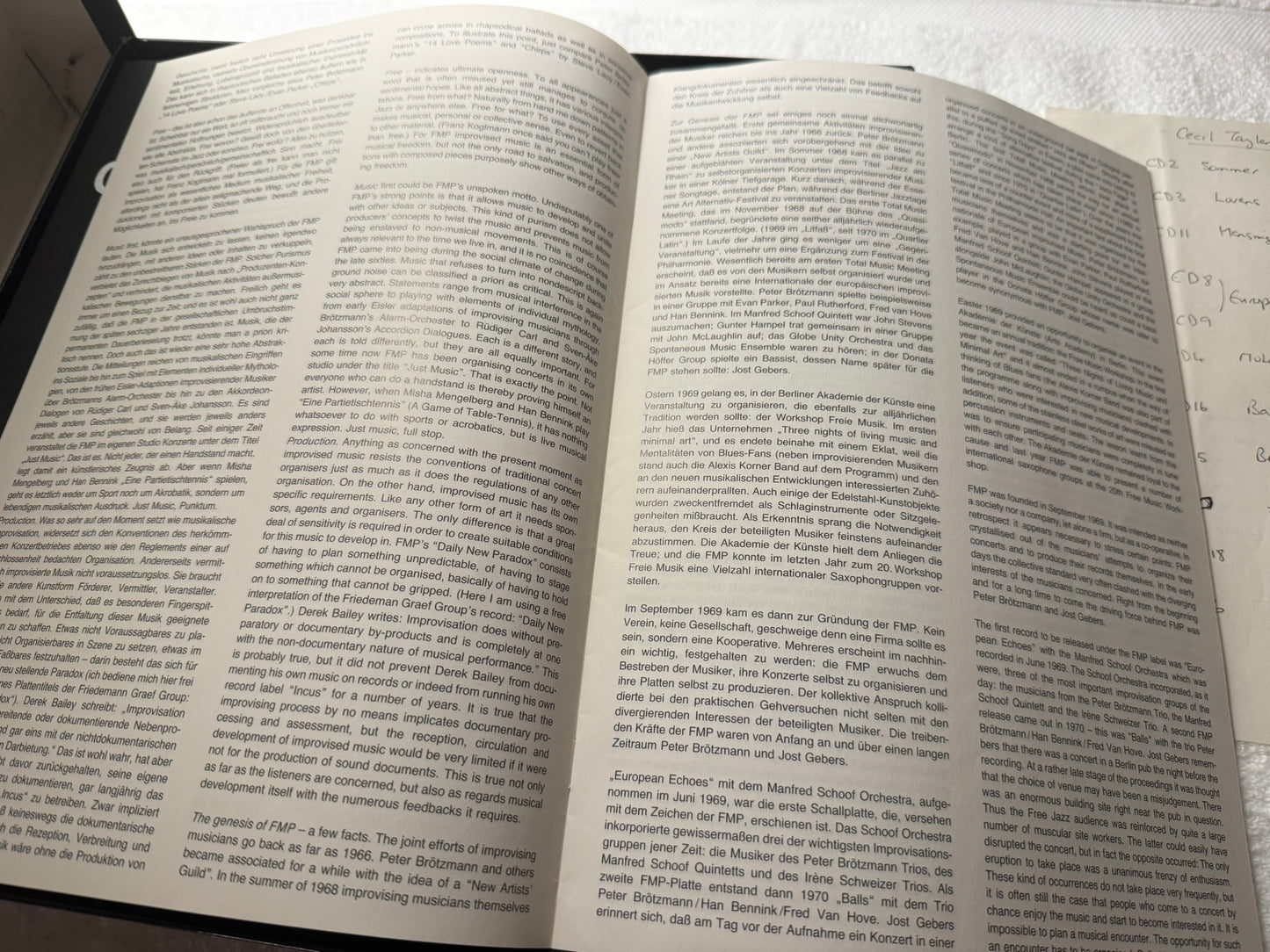 Cecil Taylor – In Berlin '88 Limited Edition 11 CD Box Set