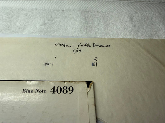 Jackie McLean – A Fickle Sonance LP US Mono 1st BLP 4089