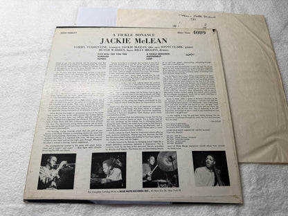 Jackie McLean – A Fickle Sonance LP US Mono 1st BLP 4089