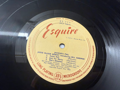 Jackie McLean Quintet Introducing Bill Hardman – Jackie's Pal UK 1st Esquire 32-111