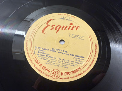 Jackie McLean Quintet Introducing Bill Hardman – Jackie's Pal UK 1st Esquire 32-111
