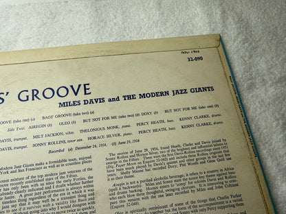 Miles Davis And The Modern Jazz Giants – Bags' Groove UK 1st Esquire 32-090