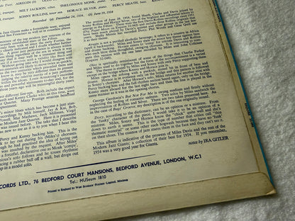 Miles Davis And The Modern Jazz Giants – Bags' Groove UK 1st Esquire 32-090