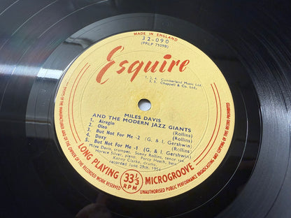 Miles Davis And The Modern Jazz Giants – Bags' Groove UK 1st Esquire 32-090