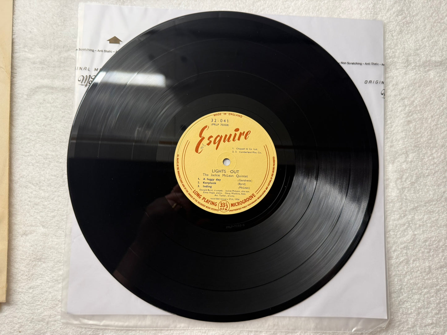 Jackie McLean – Lights Out UK 1st Esquire 32-041