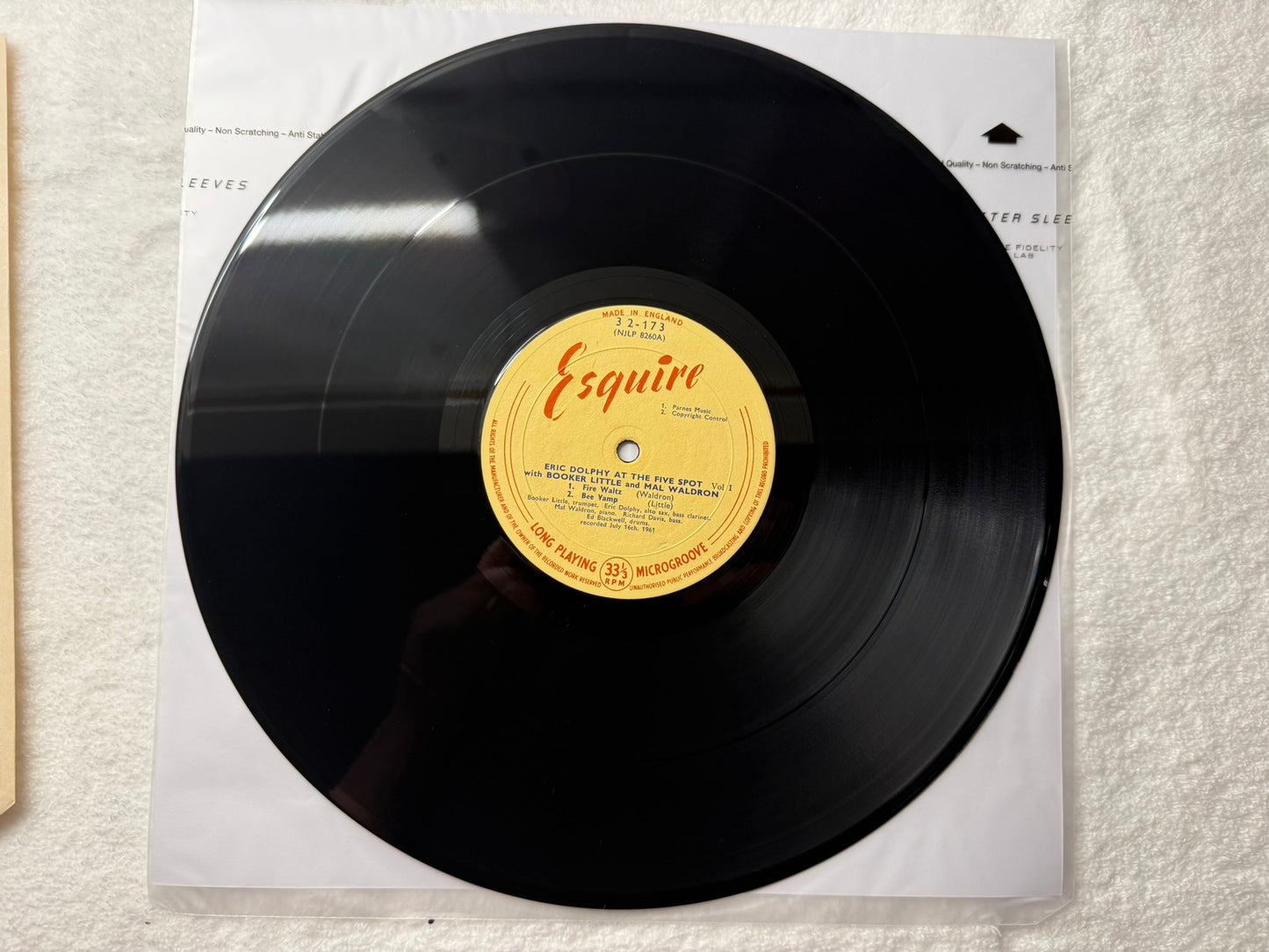 Eric Dolphy – At The Five Spot, Volume 1. UK Esquire 1st 32-173