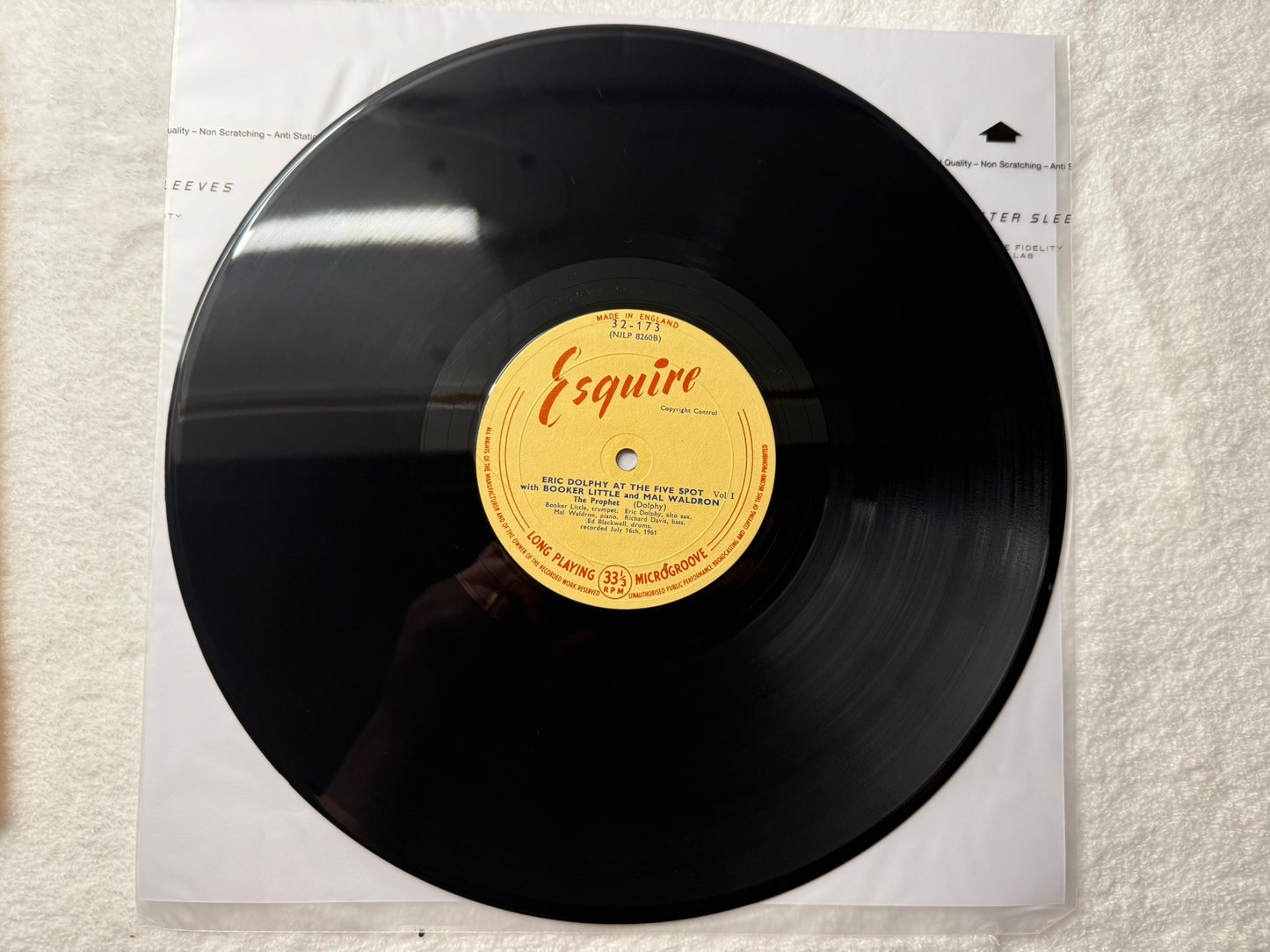 Eric Dolphy – At The Five Spot, Volume 1. UK Esquire 1st 32-173