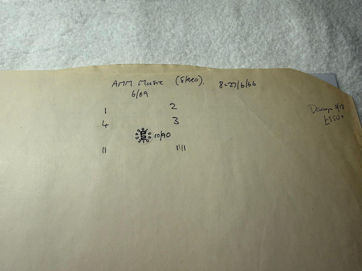 AMM – Ammmusic UK Elektra Original EUK 256