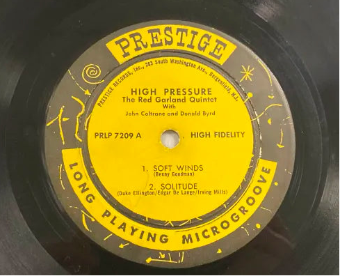 The Red Garland Quintet w/ John Coltrane - High Pressure LP US Original Prestige Mono PRLP 7209