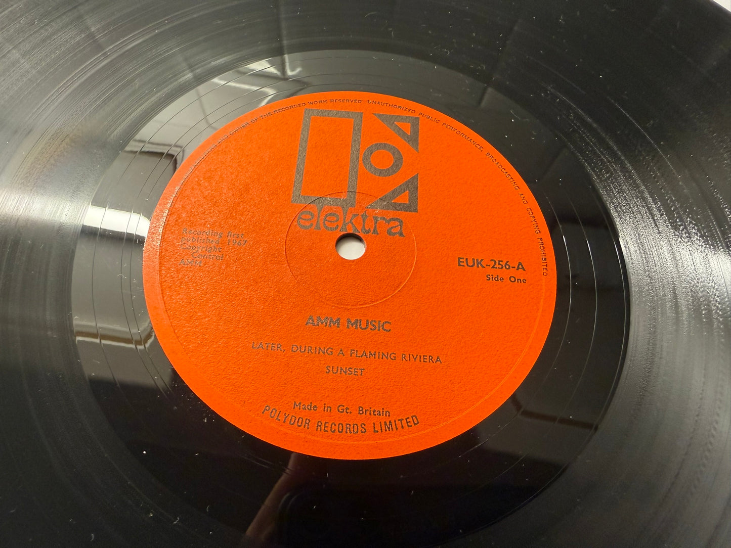 AMM – Ammmusic UK Elektra Original EUK 256