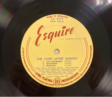 Yusef Lateef Quintet - The Sounds Of LP UK Esquire 32-069