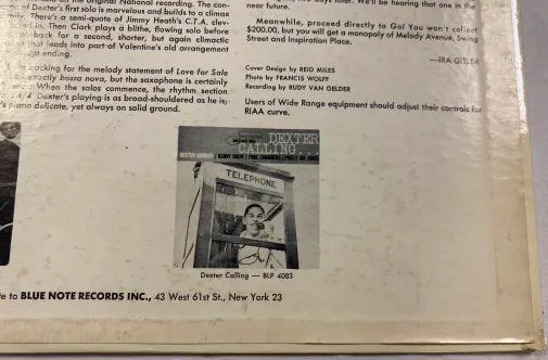 Dexter Gordon - Go Blue Note Mono Original BLP 4112