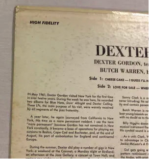 Dexter Gordon - Go Blue Note Mono Original BLP 4112