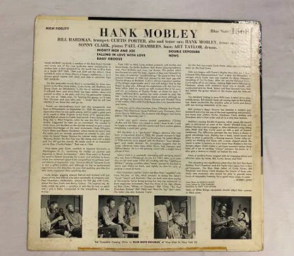 Hank Mobley - Self Titled Blue Note Mono Original BLP 1568