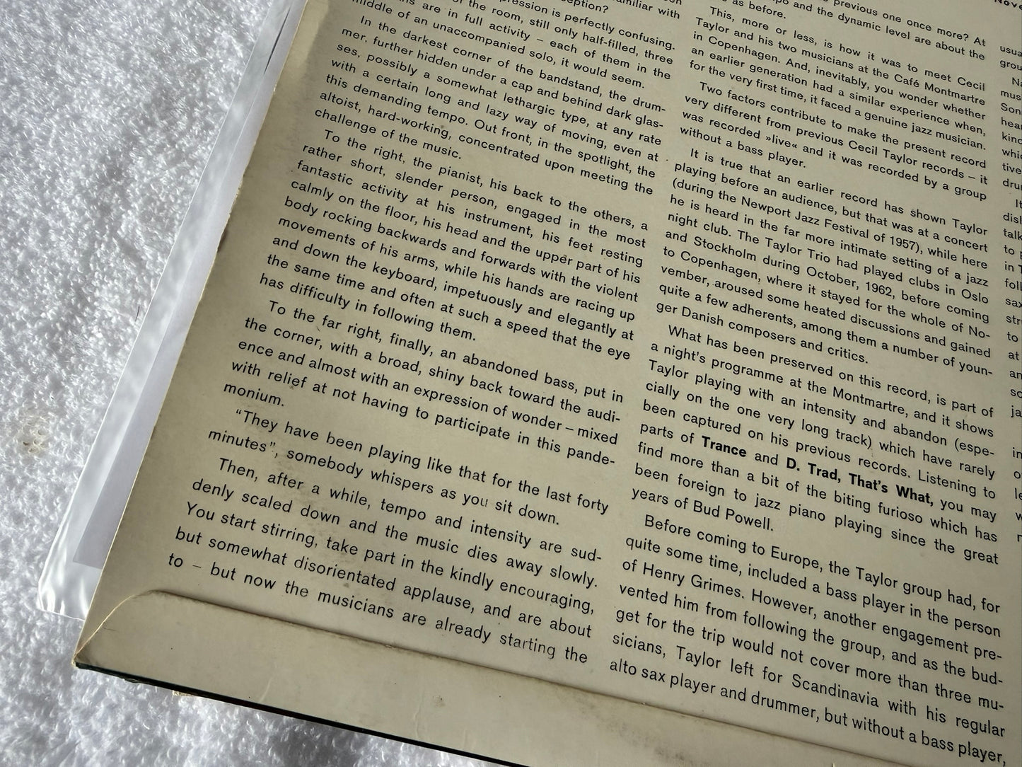 Cecil Taylor – Live At The Cafe Montmartre 1st Denmark DEB-138