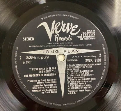 Frank Zappa & Mother Of Invention - We're Only In It For The Money LP UK 1st Stereo