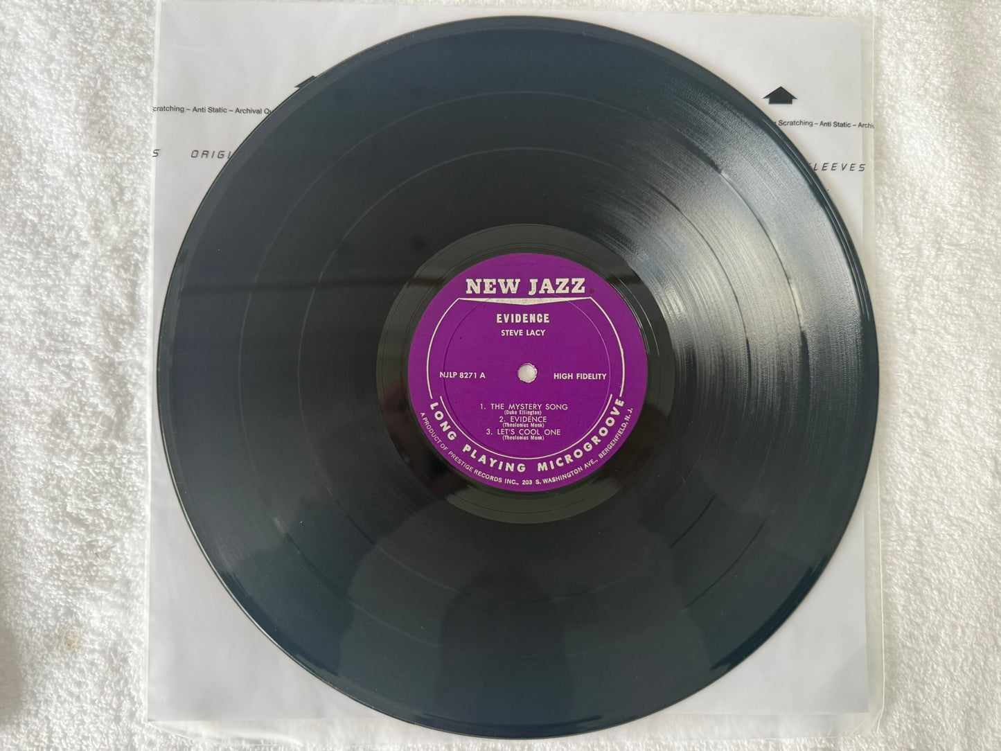 Steve Lacy With Don Cherry – Evidence US Original Pressing NJLP 8271