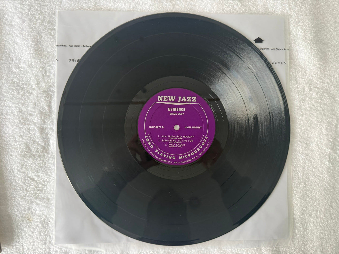 Steve Lacy With Don Cherry – Evidence US Original Pressing NJLP 8271