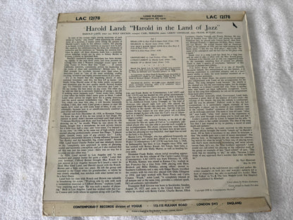 Harold Land – Harold In The Land Of Jazz UK 1st LAC 12178