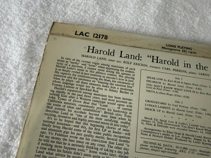 Harold Land – Harold In The Land Of Jazz UK 1st LAC 12178