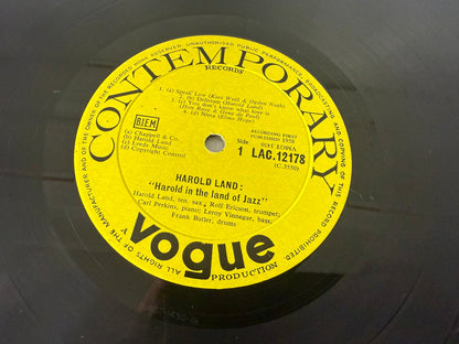 Harold Land – Harold In The Land Of Jazz UK 1st LAC 12178